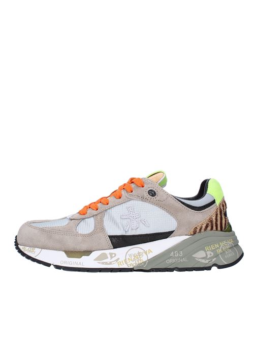 Sneakers in camoscio cavallino e tessuto PREMIATA | MASED VAR 5933MULTICOLORE